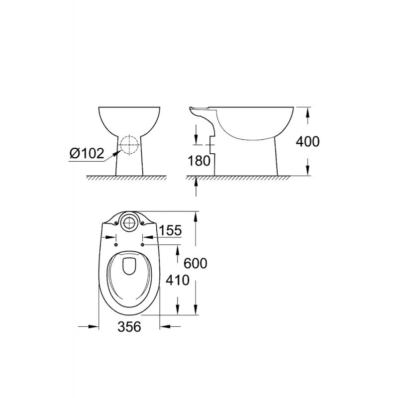 Фото Унитаз GROHE Bau Ceramic 39349000