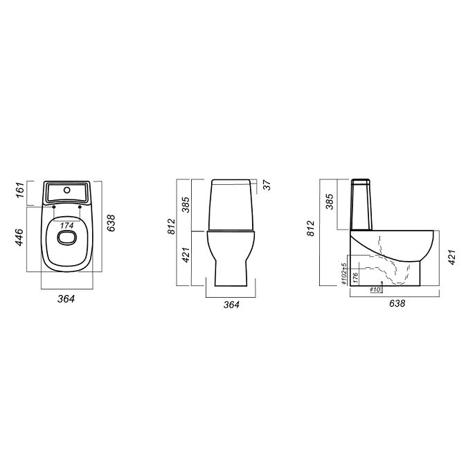 Фото Унитаз SANITA LUXE Infinity SL DM White INFSLCC01040522