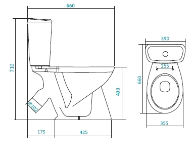 Фото Унитаз SANTEK Бриз 1WH202569