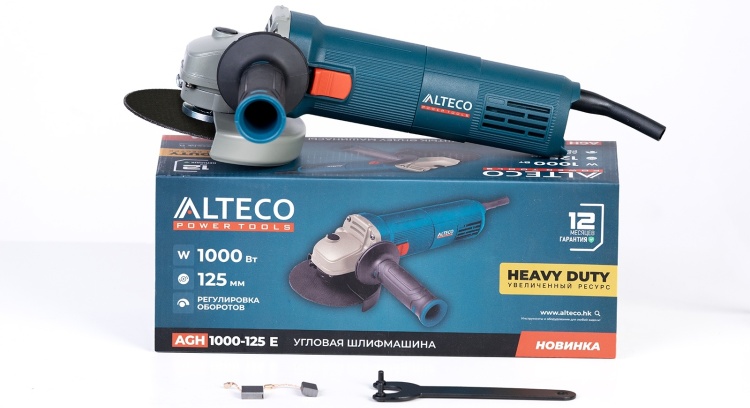 Шлифмашина ALTECO AGH 1000-125 E HEAVY DUTY Казахстан