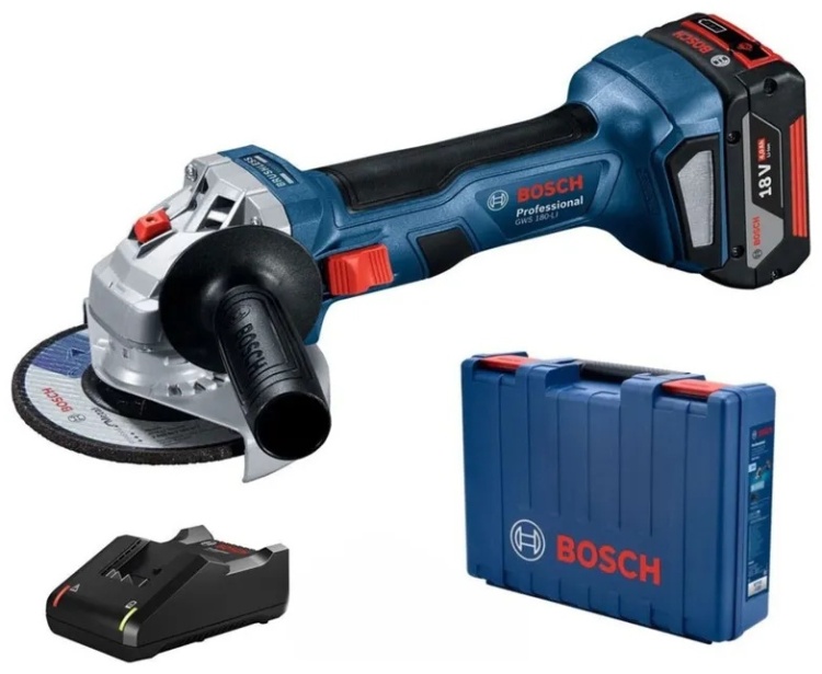 Фото Шлифмашина BOSCH GWS 180-LI (06019H9025)