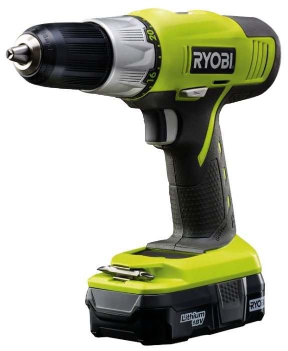 Фото Дрель-шуруповерт RYOBI R18DDP-LL13G