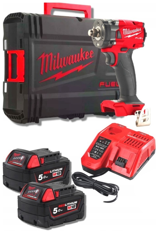 Гайковерт MILWAUKEE M18 FIW2F12-502X FUEL (Li-Ion 5 Ач) (4933478444)