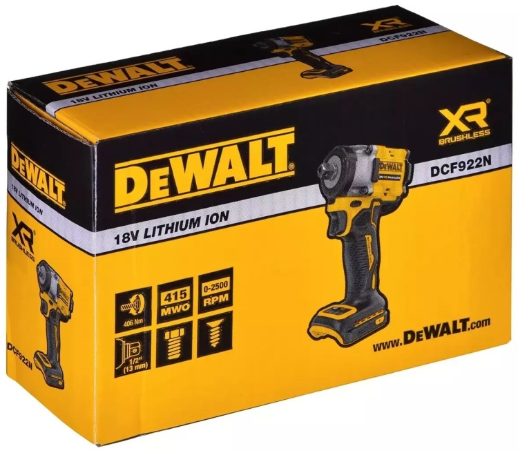 Картинка Гайковерт DeWALT DCF922N-XJ