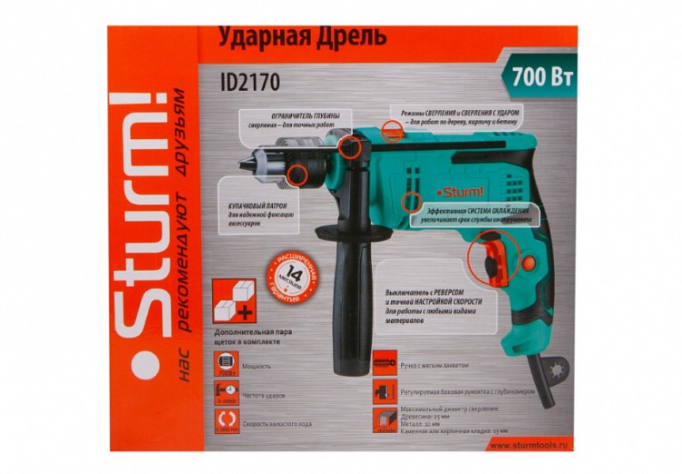 Дрель STURM ID2170 заказать