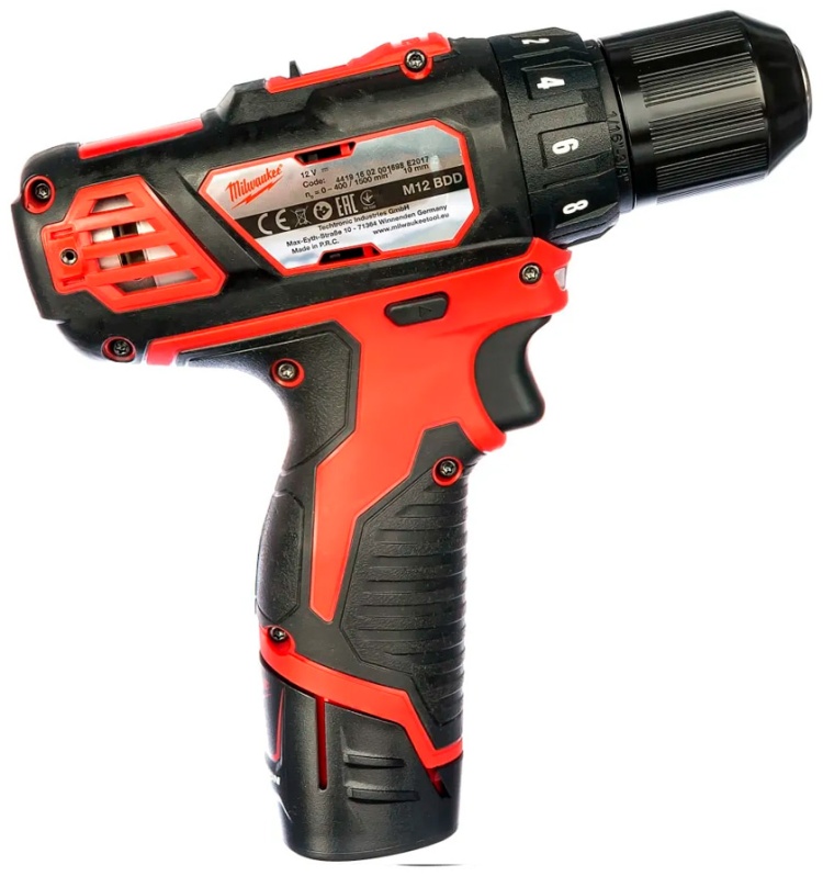 Фотография Дрель-шуруповерт MILWAUKEE M12BDD-202C (4933441915)