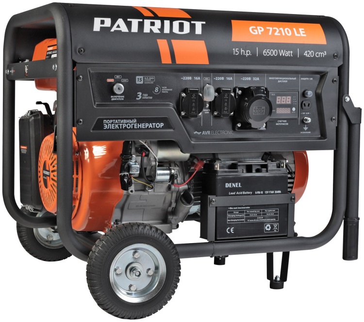 Генератор бензиновый PATRIOT GP 7210 LE