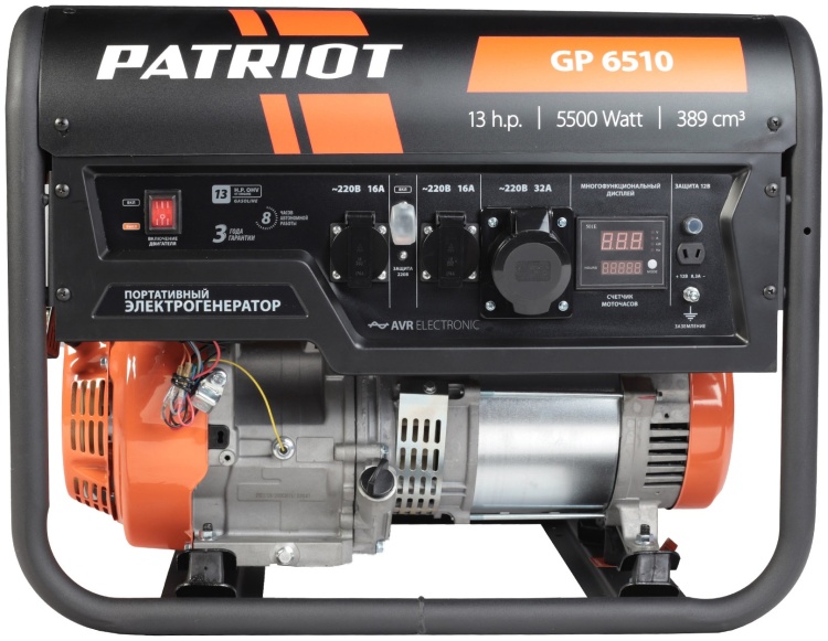 Фотография Генератор бензиновый PATRIOT GP 6510