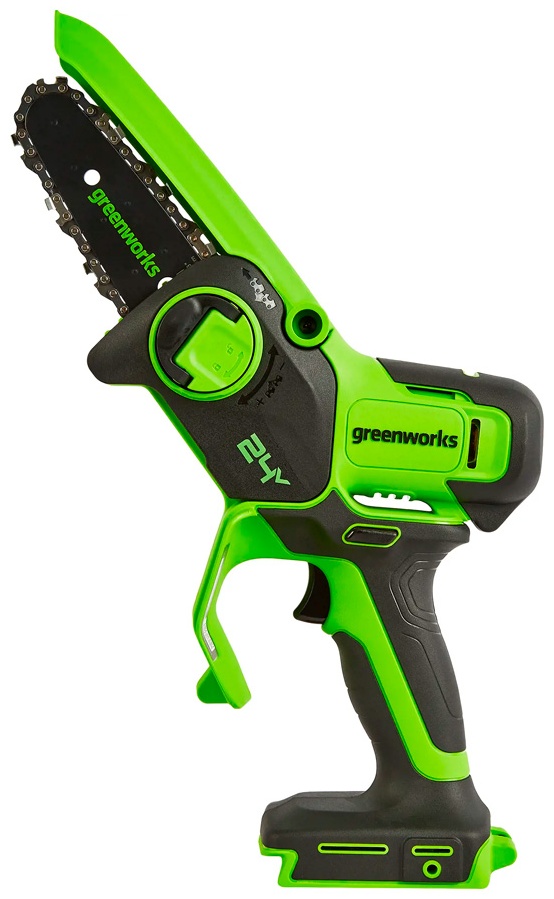 Пила цепная мини GREENWORKS G24MCS10 без АКБ и ЗУ (2008207)