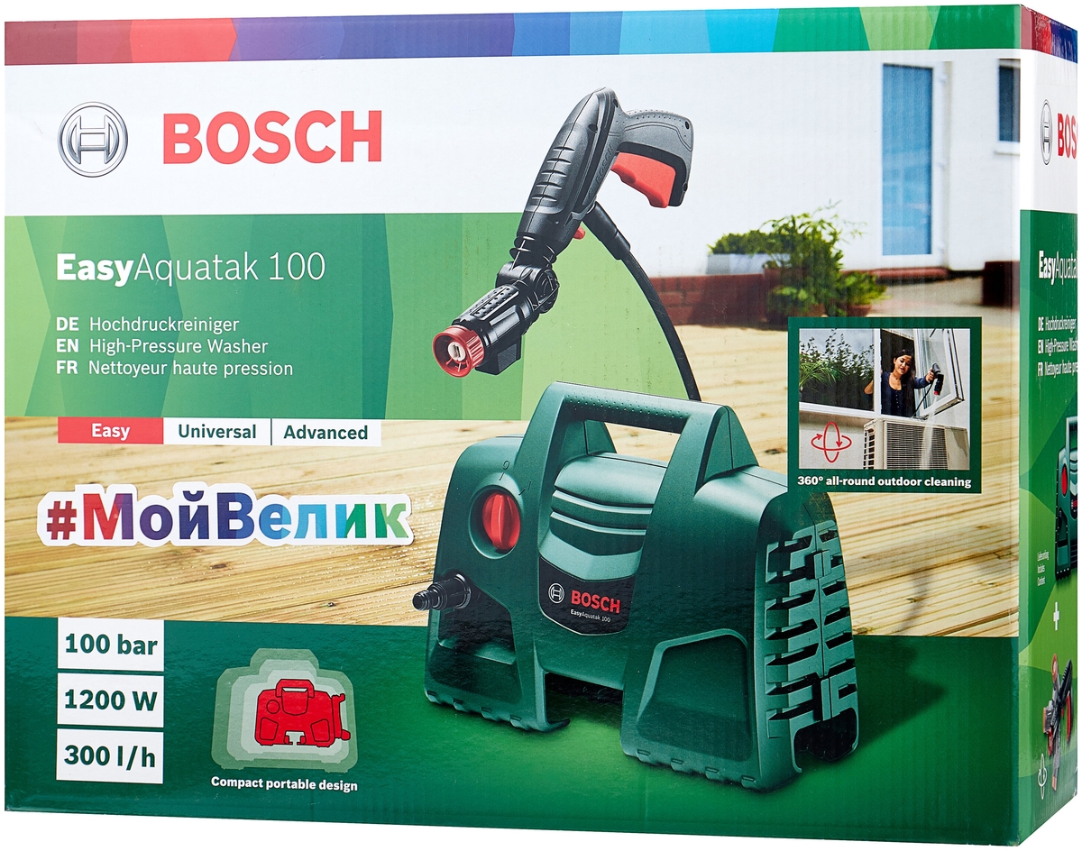 Картинка Мойка высокого давления BOSCH EasyAquatak 100 (06008A7E00)