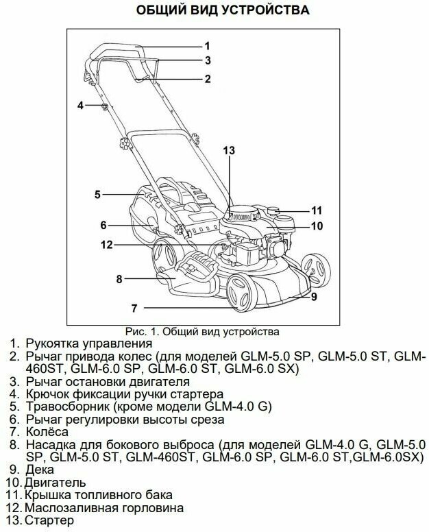 Газонокосилка HUTER GLM-6.0 SP Казахстан