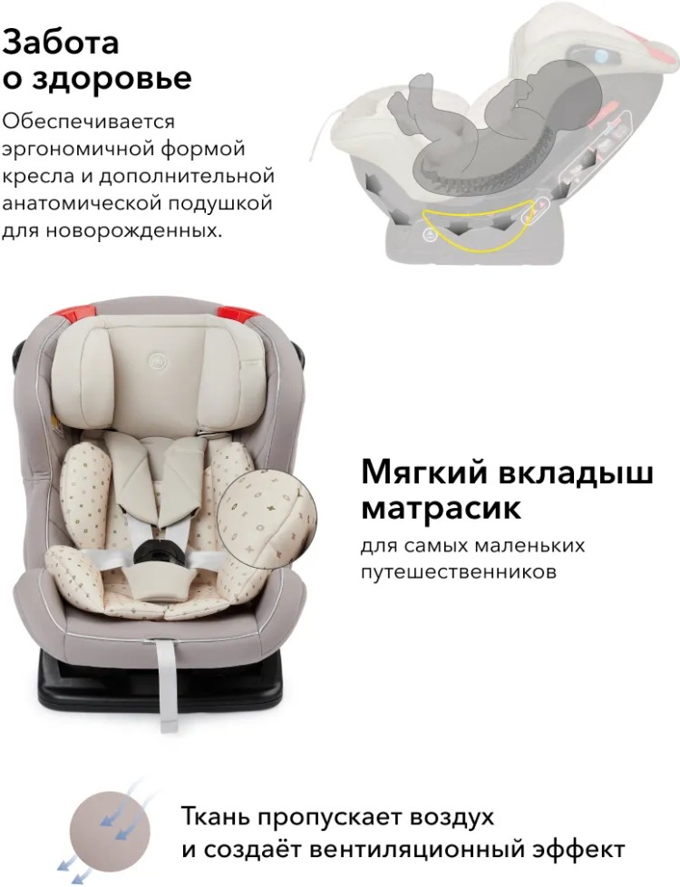 Автокресло Happy Baby Passenger V2 Stone Казахстан