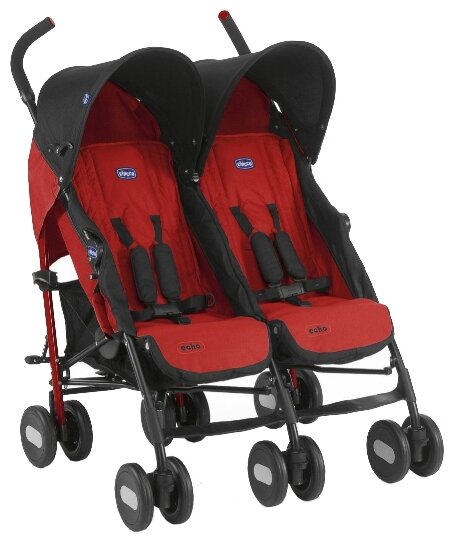 Фото Коляска для близнецов CHICCO Echo Twin Stroller Garnet