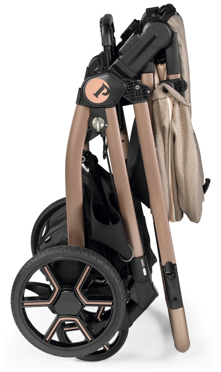 Фотография Коляска PEG PEREGO YPSI CLASS BEIGE + адаптор Primoviaggio LINKS IP15300000SU36SU56