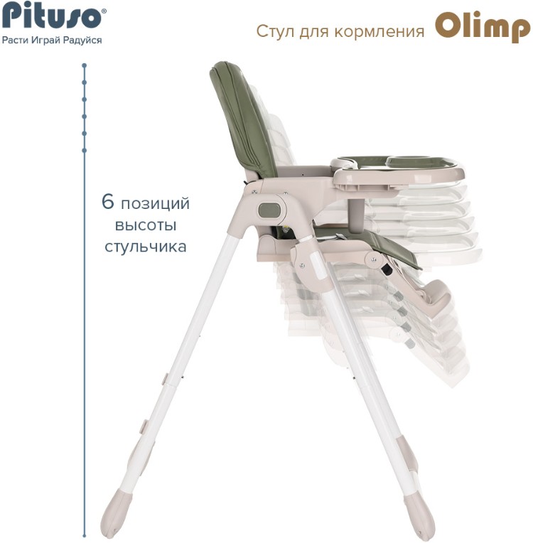 Картинка Стульчики для кормления PITUSO Olimp Dark Green (C1-Dark Green)
