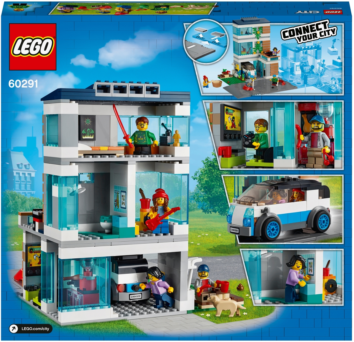 Фото Конструктор LEGO 60291 Город Современный дом для семьи