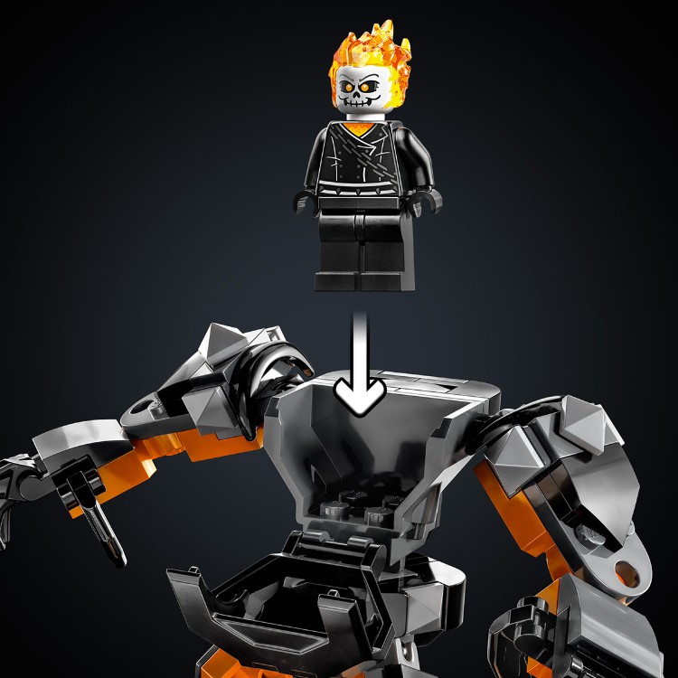 Цена Конструктор LEGO 76245 Супер Герои Призрачный гонщик с роботом и мотоциклом