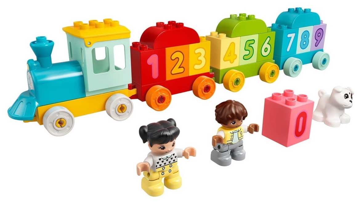 Картинка Конструктор LEGO 10954 Дупло Поезд с цифрами — учимся считать