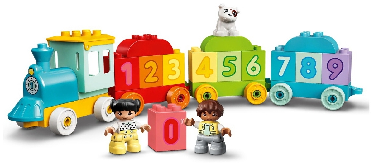 Цена Конструктор LEGO 10954 Дупло Поезд с цифрами — учимся считать