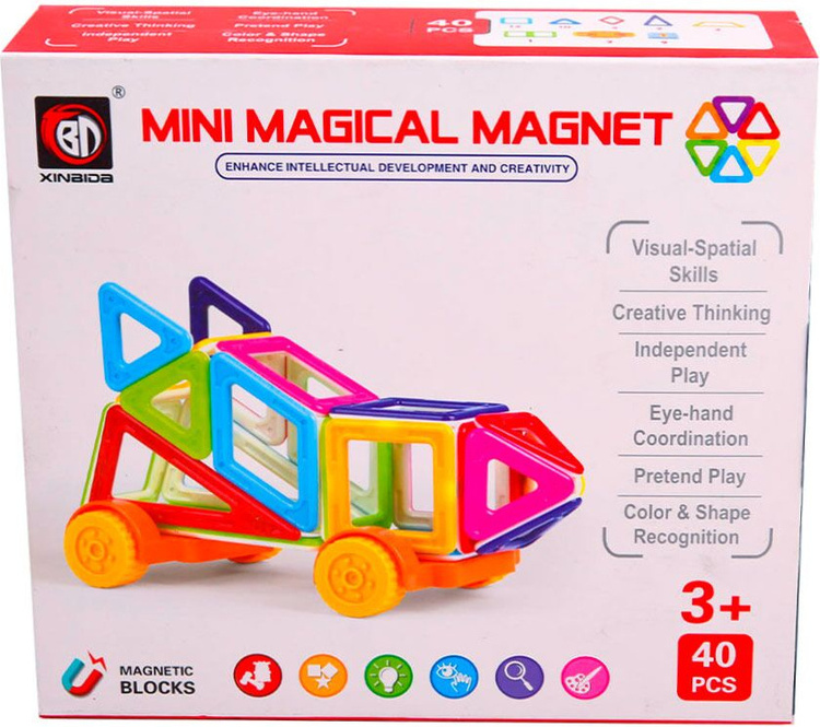 Цена Магнитный конструктор Magical Magnet 40дет. 720