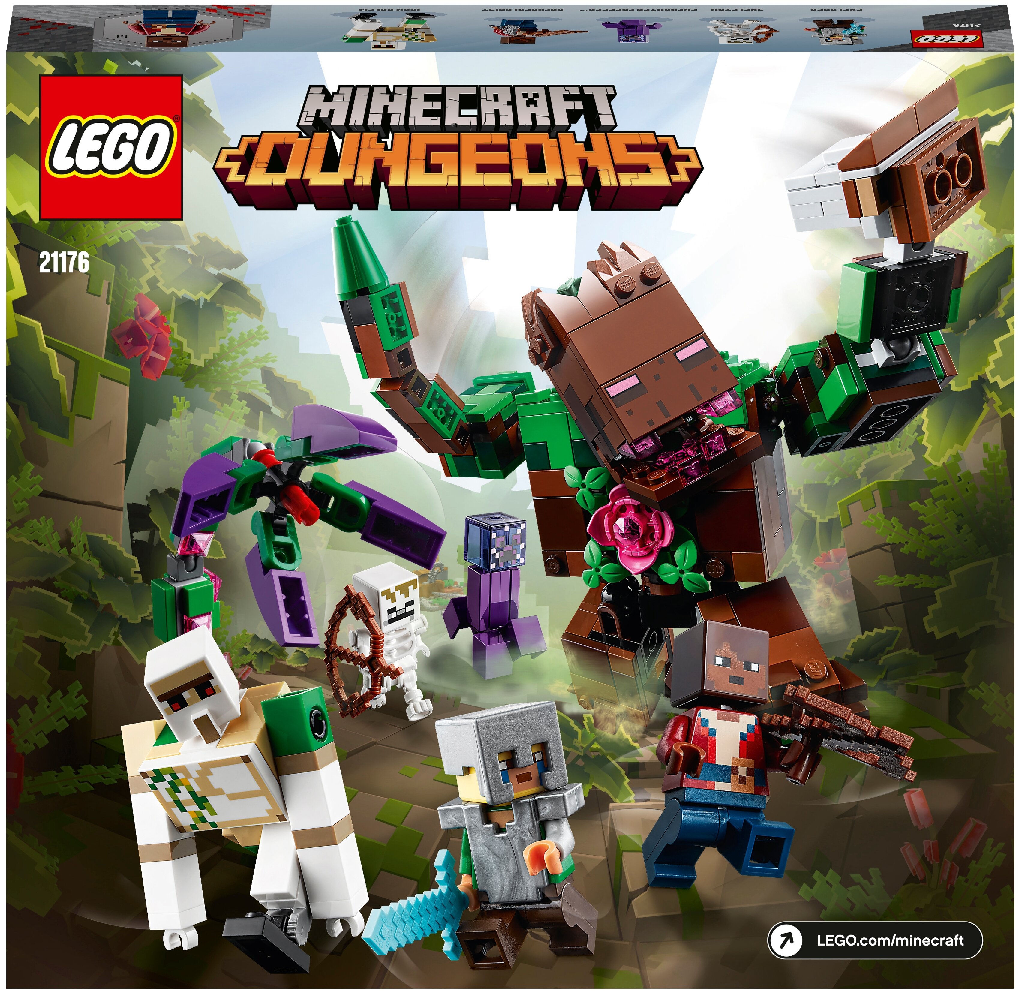 Фото Конструктор LEGO 21176 Minecraft Мерзость из джунглей