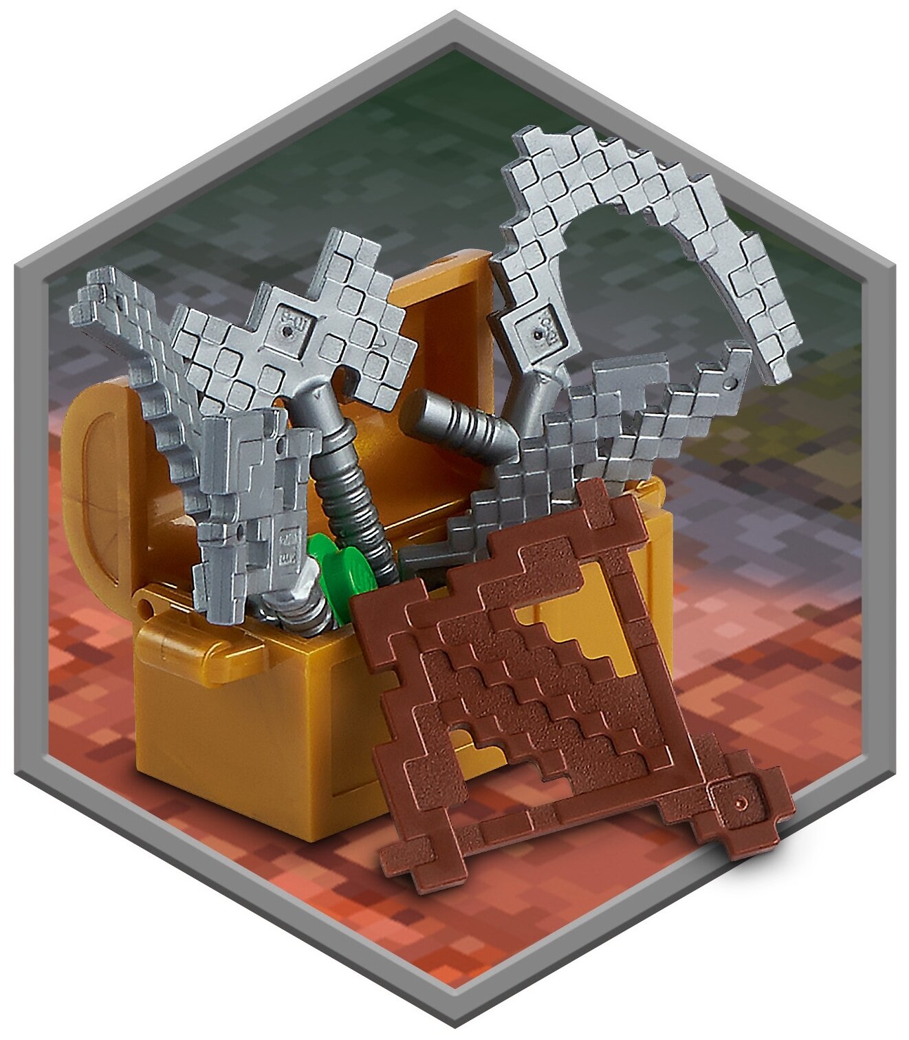 Конструктор LEGO 21176 Minecraft Мерзость из джунглей Казахстан