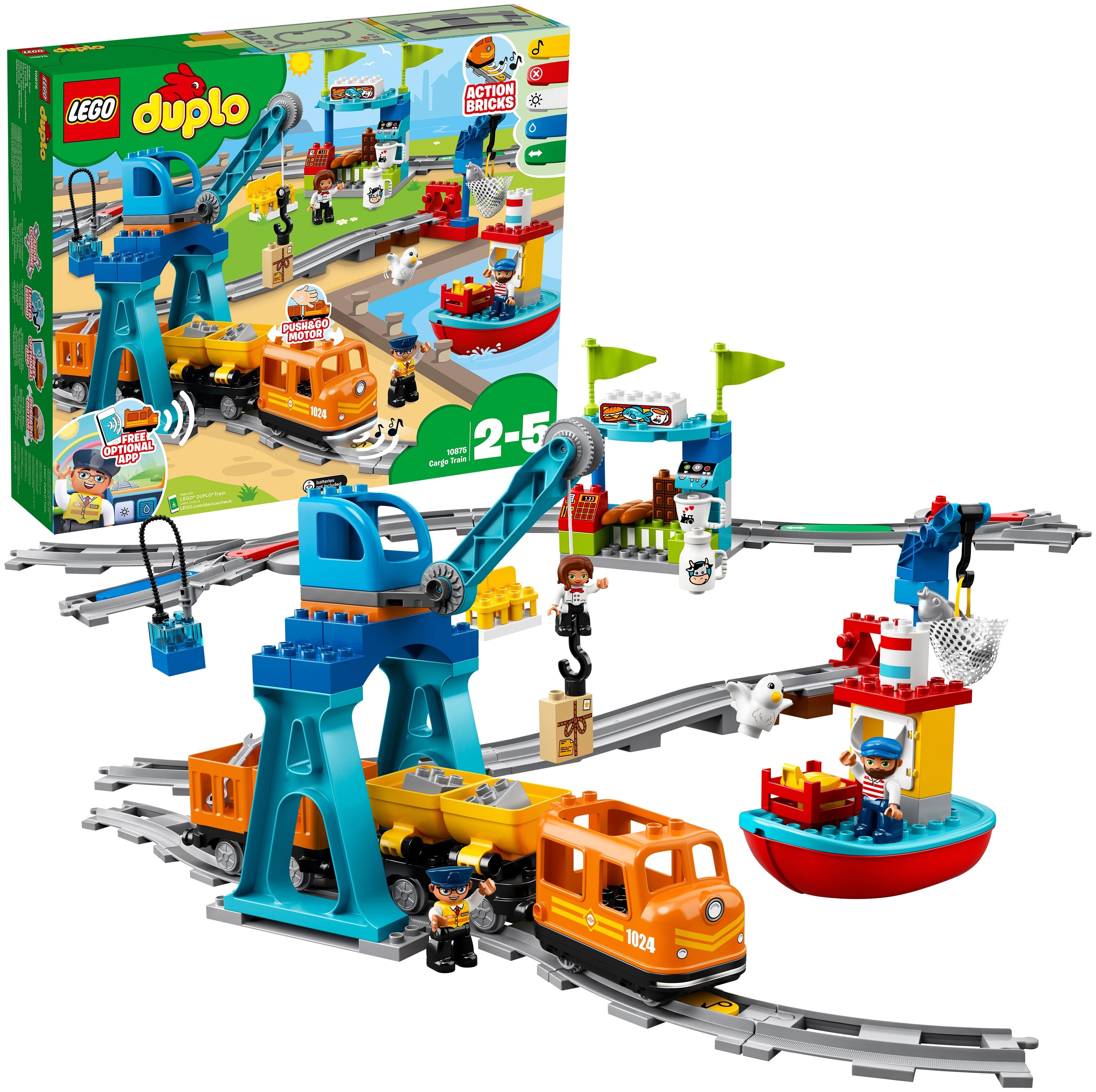 Фотография Конструктор LEGO Грузовой поезд 10875