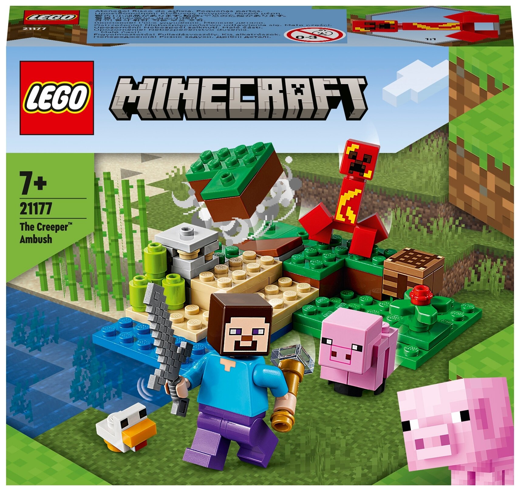 Конструктор LEGO 21177 Minecraft Засада Крипера
