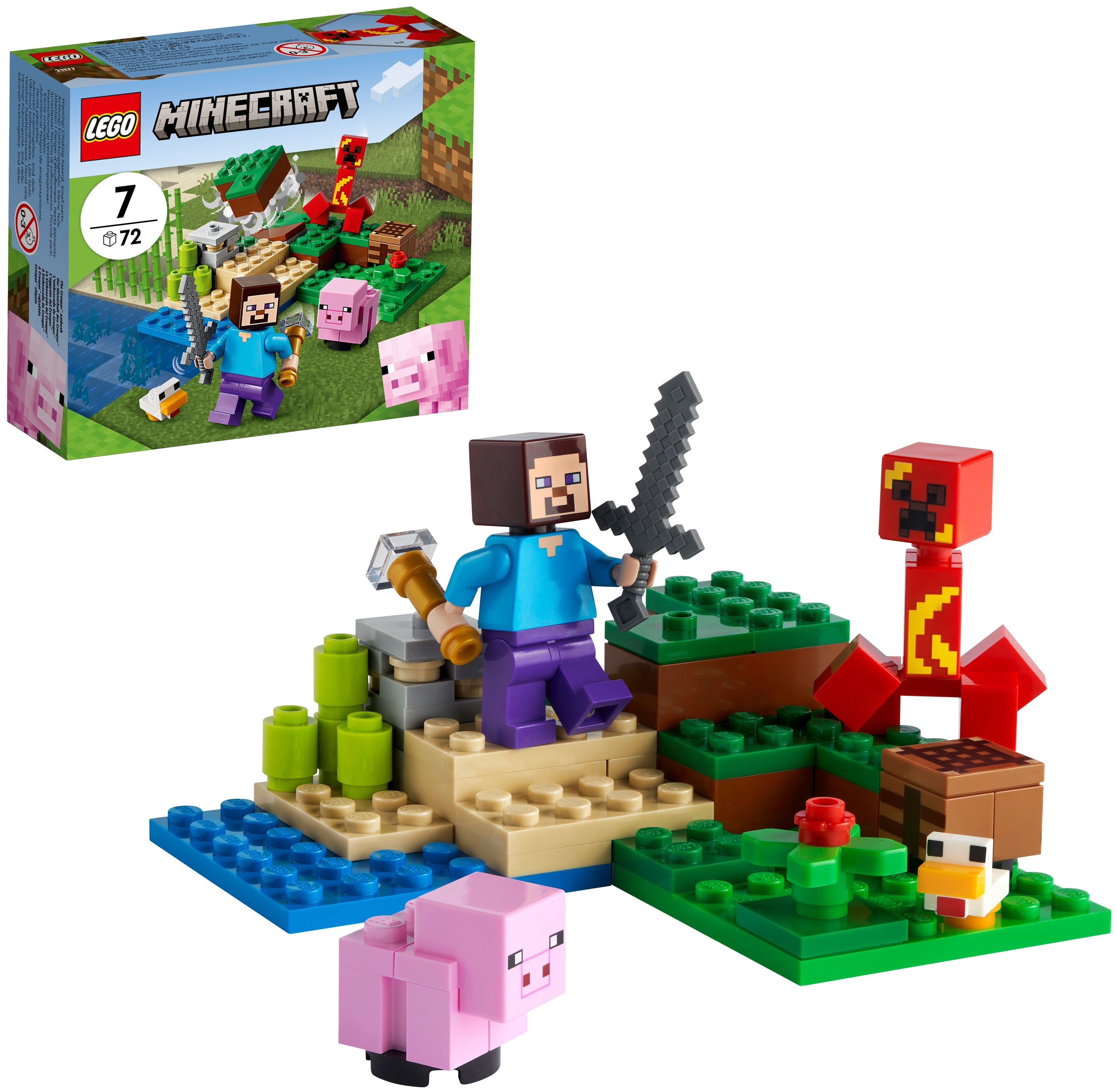 Фотография Конструктор LEGO 21177 Minecraft Засада Крипера
