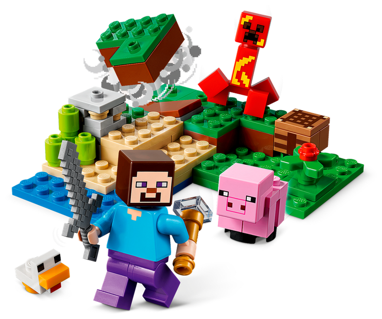 Цена Конструктор LEGO 21177 Minecraft Засада Крипера