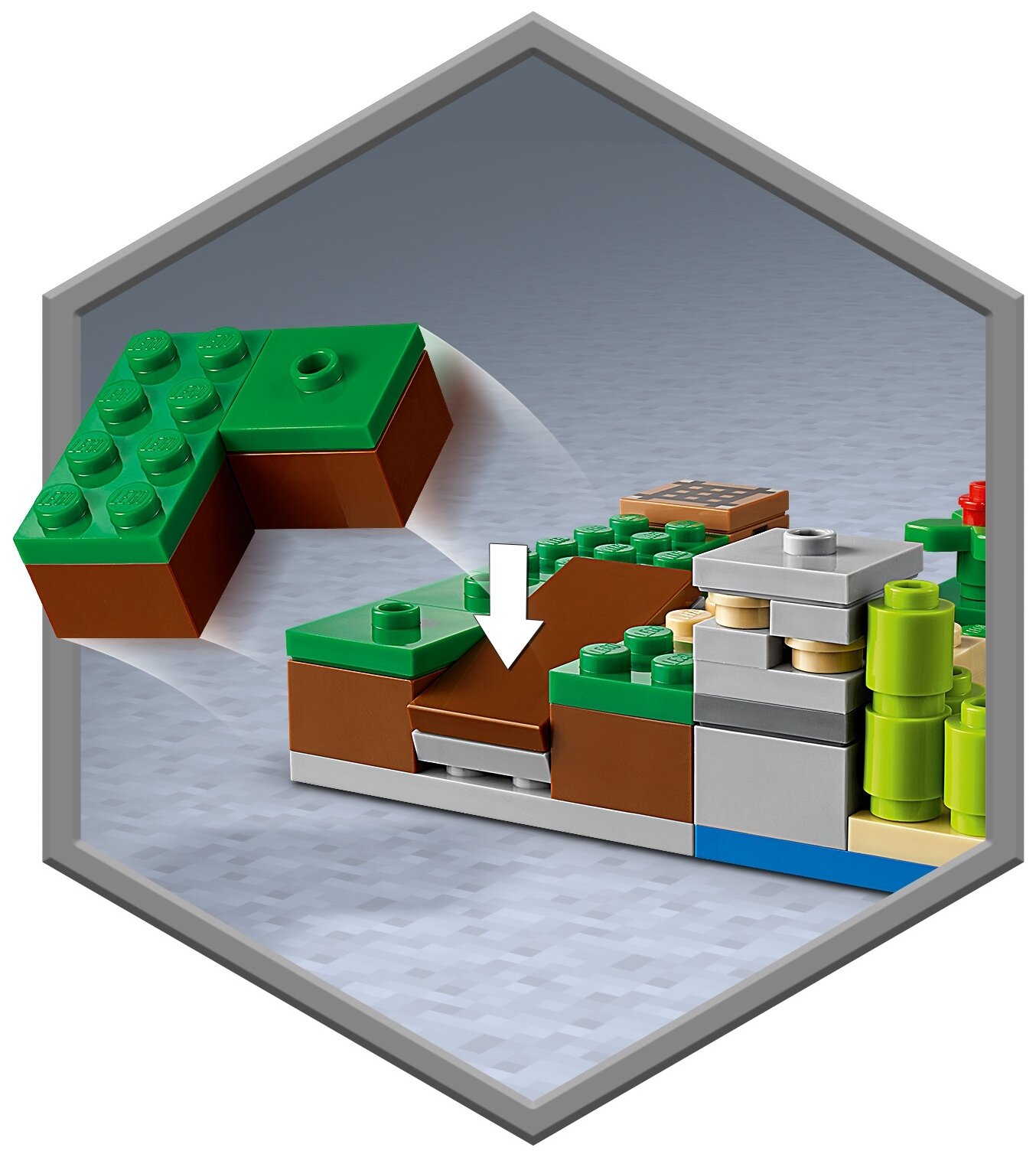 Конструктор LEGO 21177 Minecraft Засада Крипера Казахстан