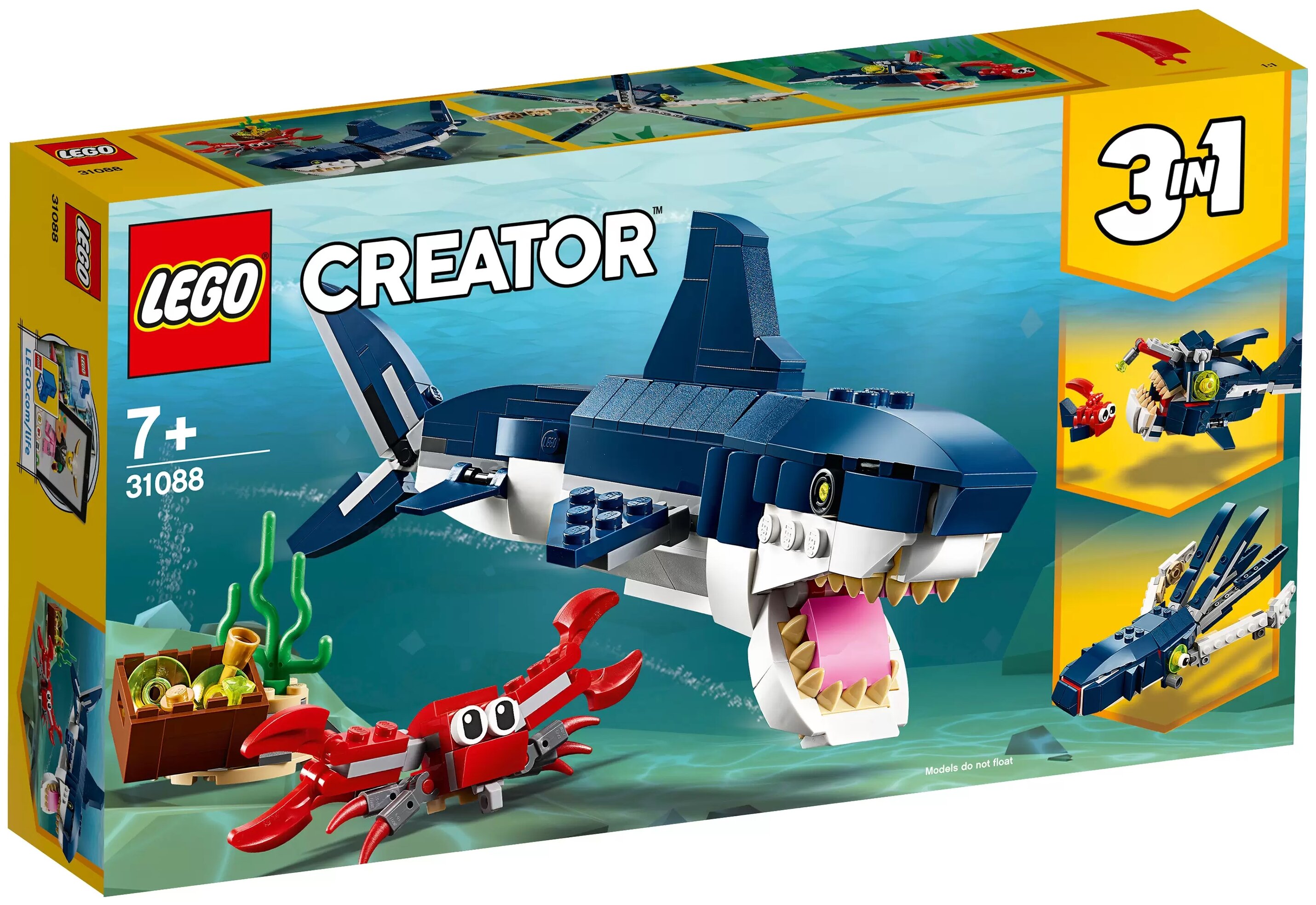 Конструктор LEGO 31088 Криэйтор Обитатели морских глубин Казахстан