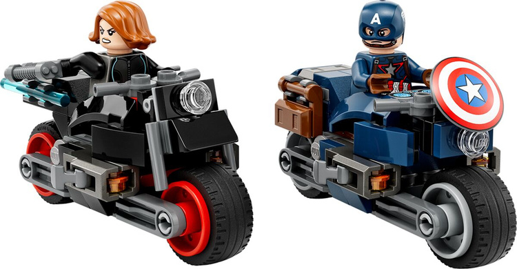 Фото Конструктор LEGO 76260 Супер Герои Черная вдова и Капитан Америки на мотоциклах