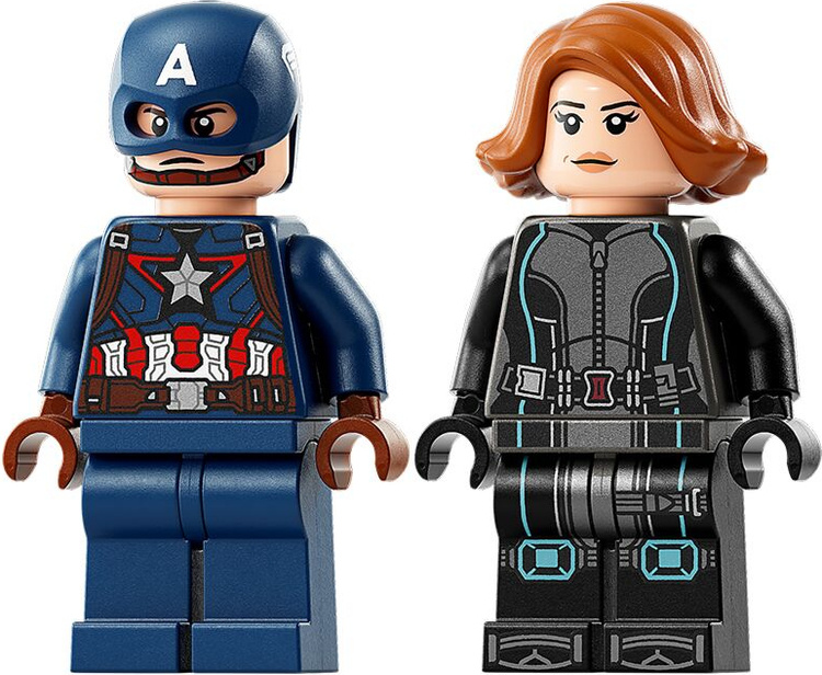 Картинка Конструктор LEGO 76260 Супер Герои Черная вдова и Капитан Америки на мотоциклах