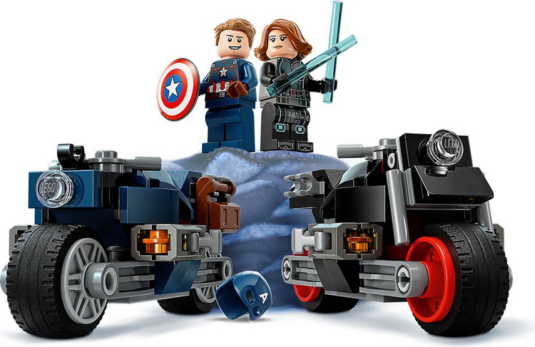 Цена Конструктор LEGO 76260 Супер Герои Черная вдова и Капитан Америки на мотоциклах