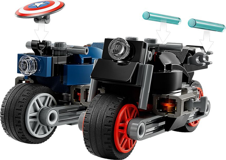 Купить Конструктор LEGO 76260 Супер Герои Черная вдова и Капитан Америки на мотоциклах