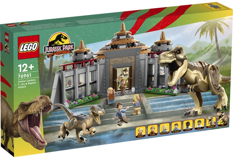Конструктор LEGO 76961 Jurassic World Центр для посетителей: Т-рекс против Раптора