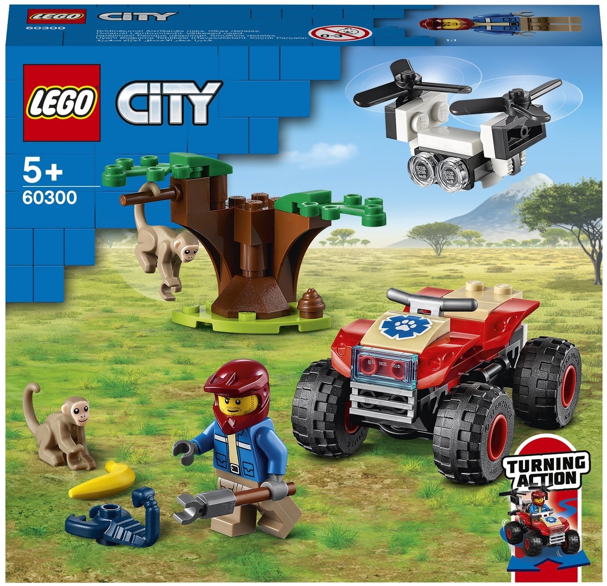 Конструктор LEGO 60300 Город Спасательный вездеход для зверей