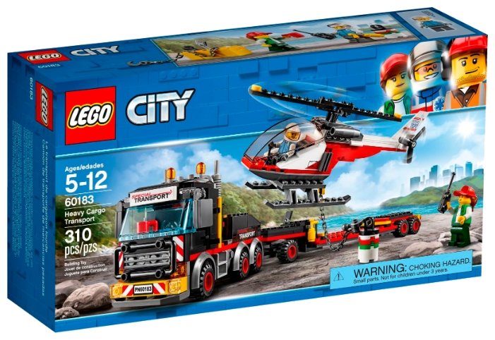 Конструктор LEGO Перевозчик вертолета CITY 60183