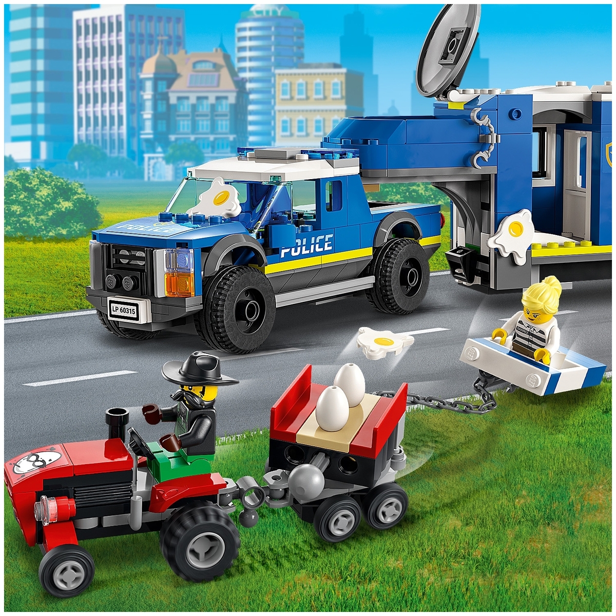 Картинка Конструктор LEGO 60315 Город Полицейский мобильный командный трейлер