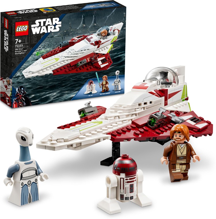 Картинка Конструктор LEGO 75333 Star Wars Джедайский истребитель Оби-Вана Кеноби