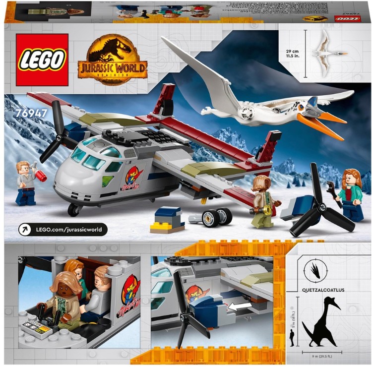Конструктор LEGO 76947 Jurassic World Кетцалькоатль: нападение на самолёт