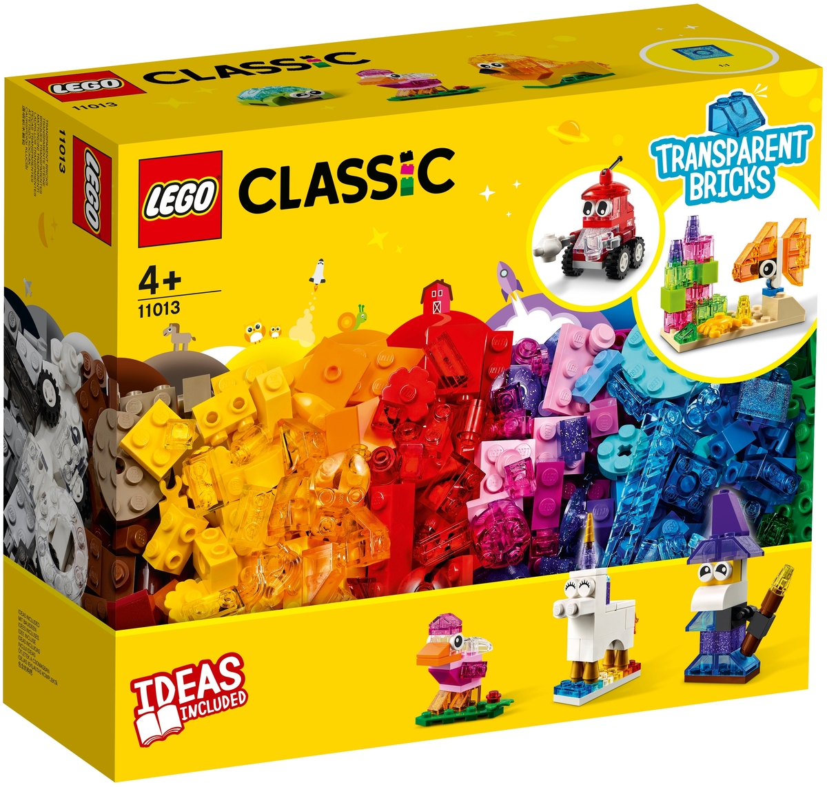 Конструктор LEGO 11013 Классика Прозрачные кубики