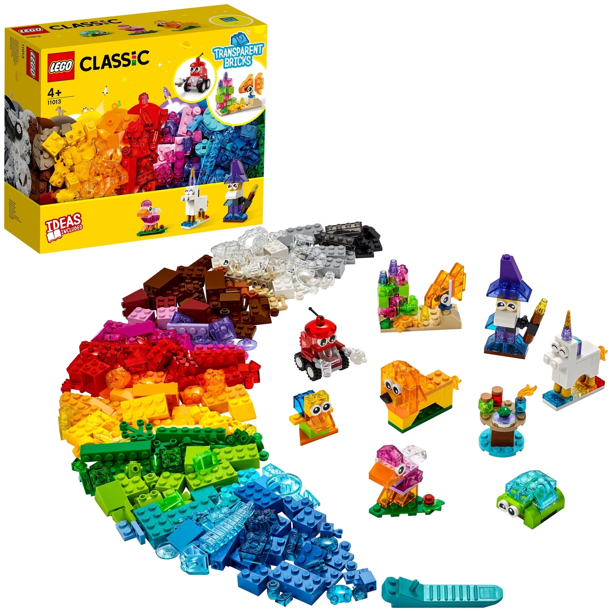 Фотография Конструктор LEGO 11013 Классика Прозрачные кубики