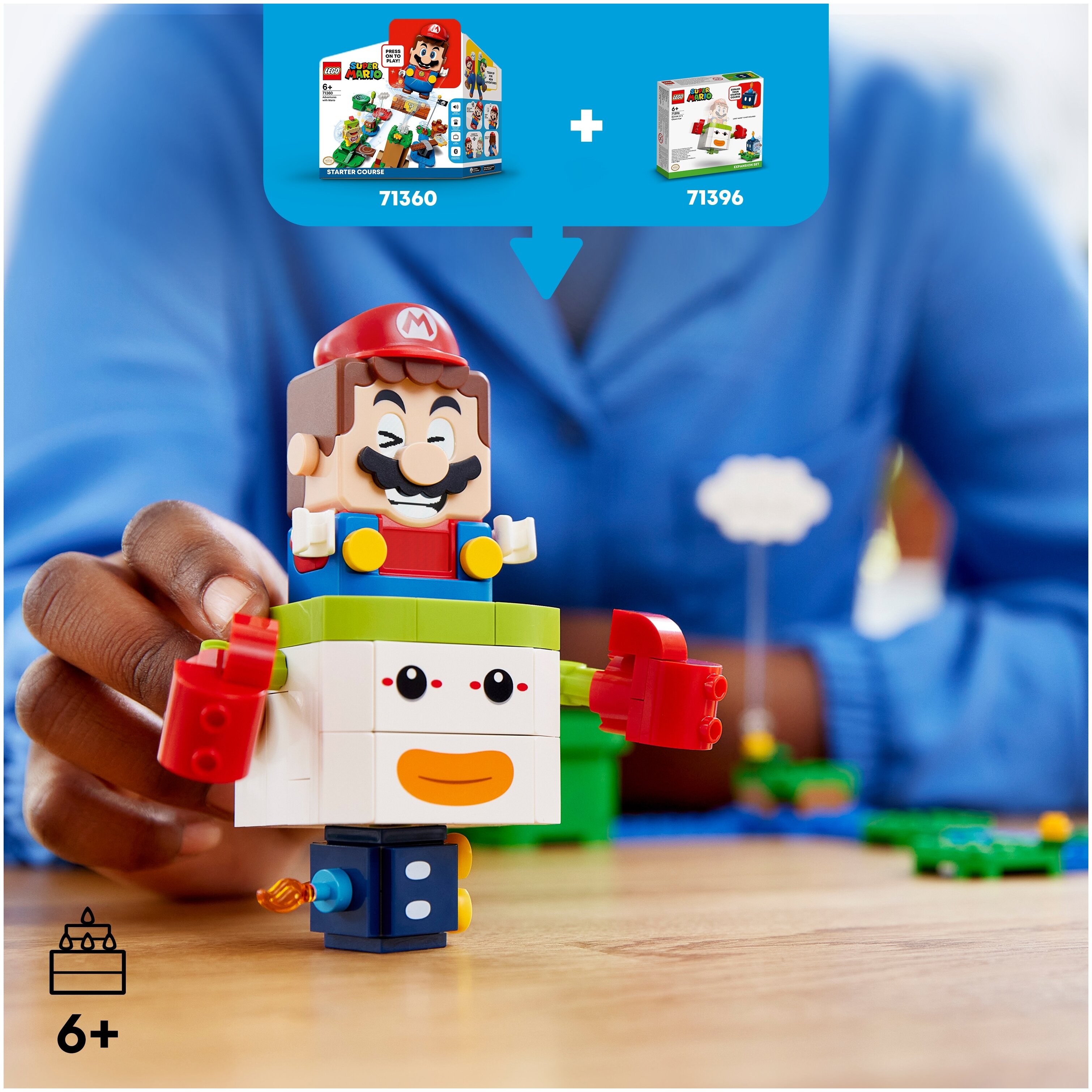 Купить Конструктор LEGO 71396 Super Mario Дополнительный набор «Клоуномобиль Боузера-младшего»