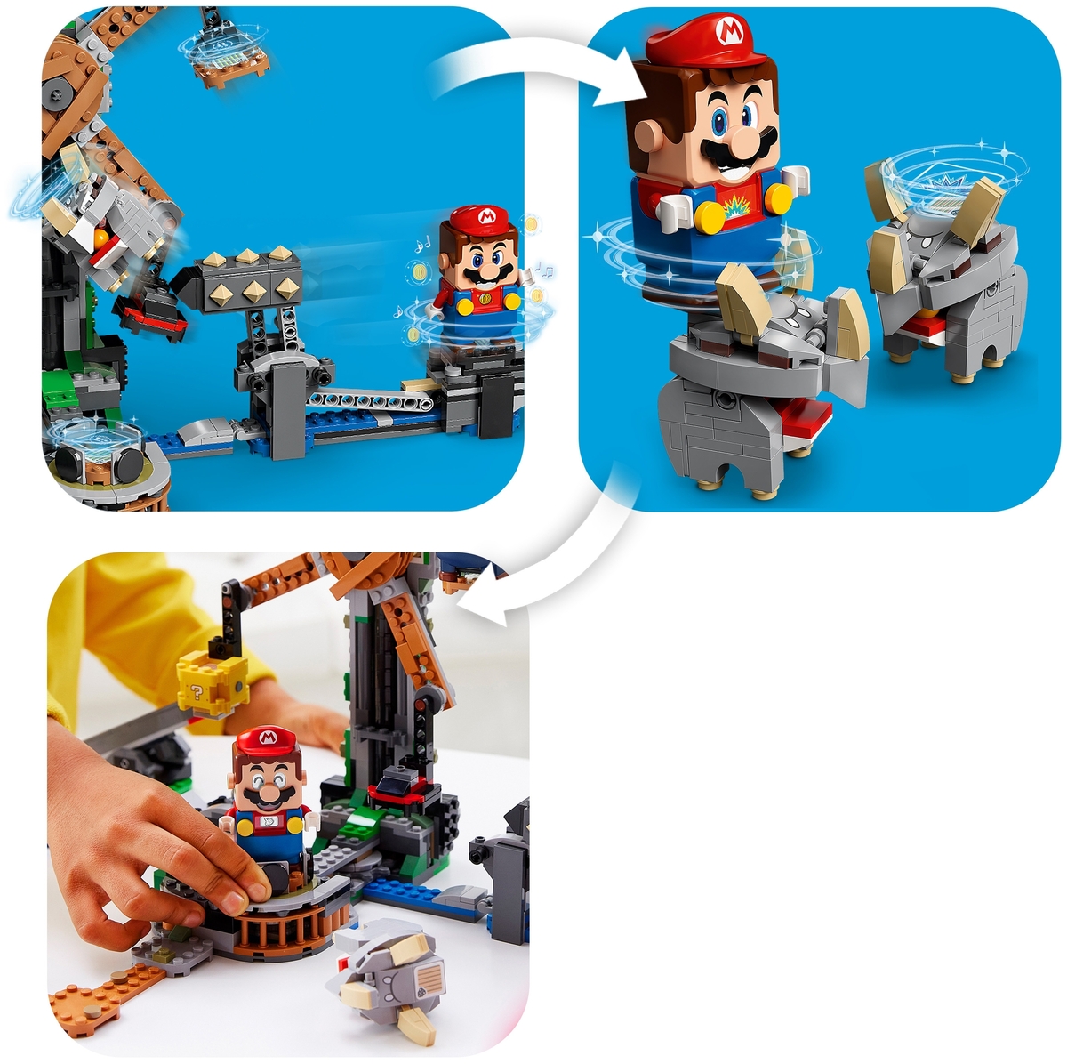 Купить Конструктор LEGO 71390 Super Mario Дополнительный набор «Нокдаун резноров»