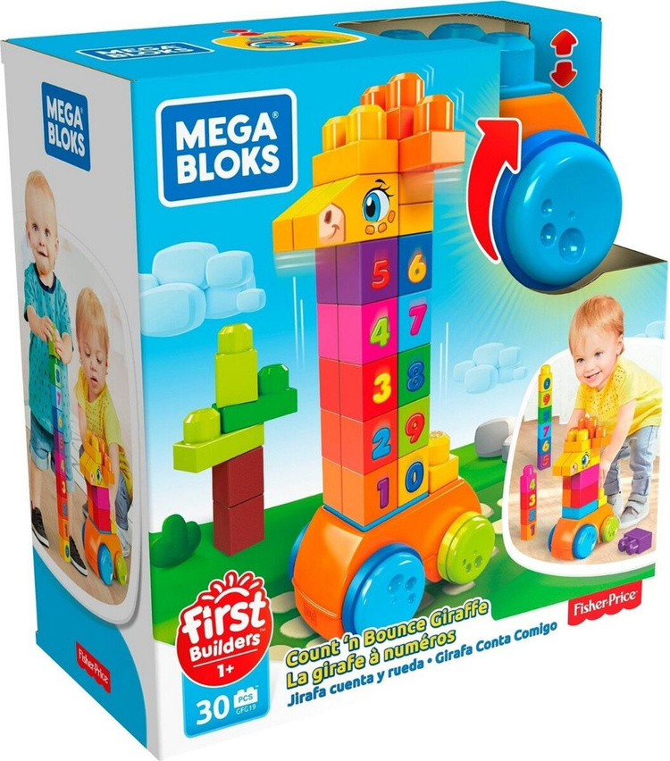 Картинка Конструктор Mega Bloks "Жираф", 30 дет. GFG190