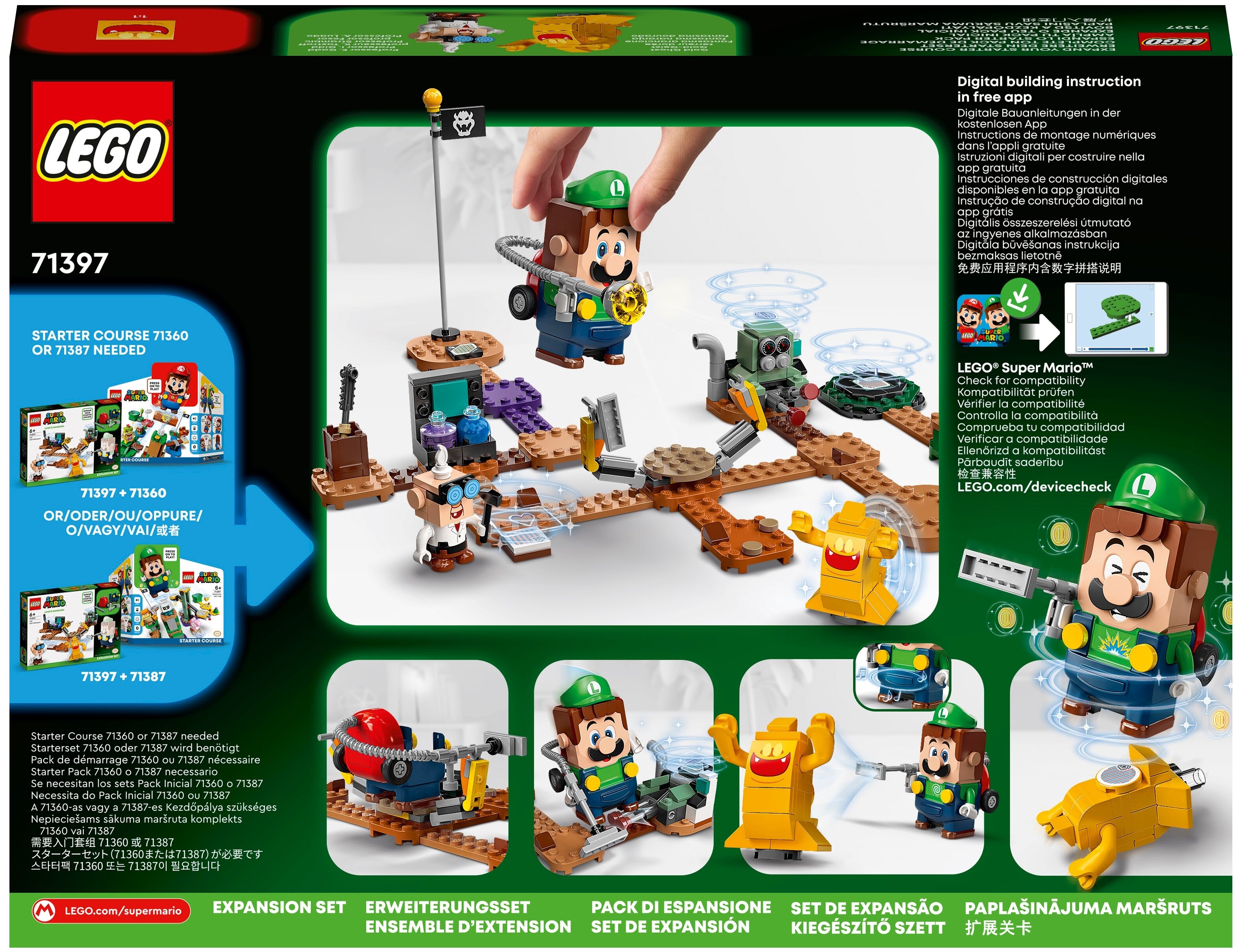 Фото Конструктор LEGO 71397 Super Mario Дополнительный набор «Luigi’s Mansion™: лаборатория»