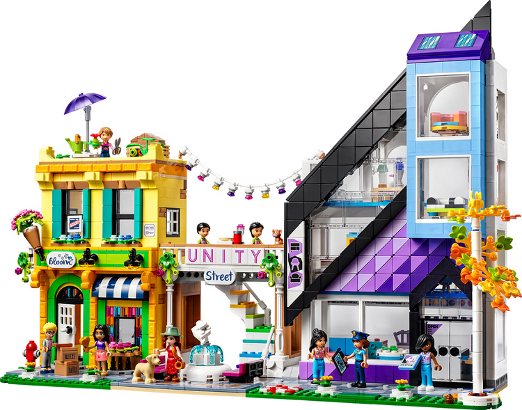 Конструктор LEGO 41732 Подружки Цветочный магазин и Ателье в центре города