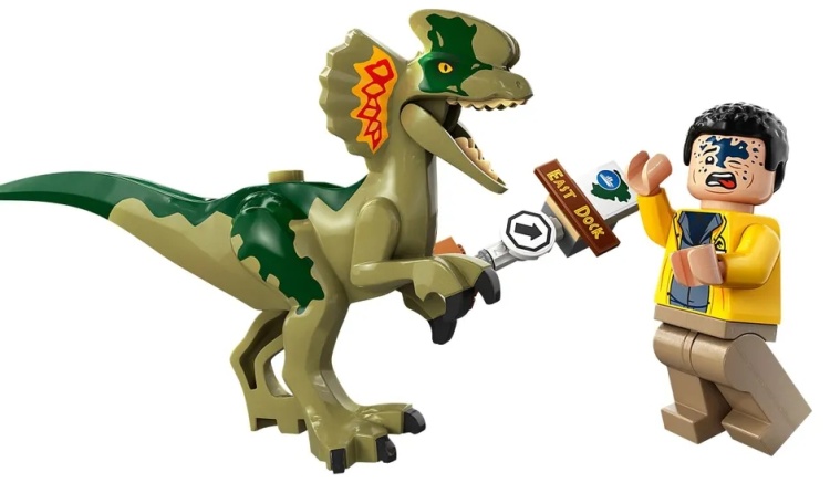 Картинка Конструктор LEGO 76958 Jurassic World Засада Дилофозавра